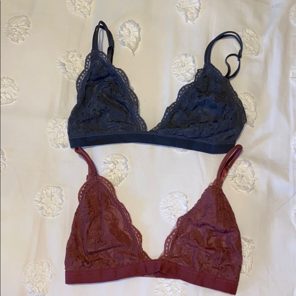Lace Triangle bralettes